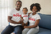 The boss The real boss The New Boss Matching Family Organic Tees (Set of 3)