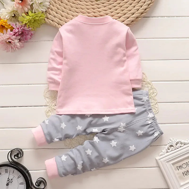 Cotton Pajama Set for Kids 0-5 Years with Cartoon Design - # BAAA81810020 - BIG FRENCHIES