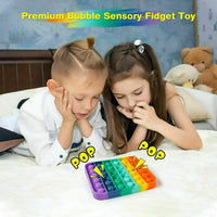 Popit Fidget Toy Push Bubble Sensory Stress Relief Kids Family Games Square Game - # BOT&G51110001 - BIG FRENCHIES