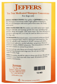 Jeffers Pet Tea Tree (Melaleuca) Medicated Dog Shampoo for Dry Skin