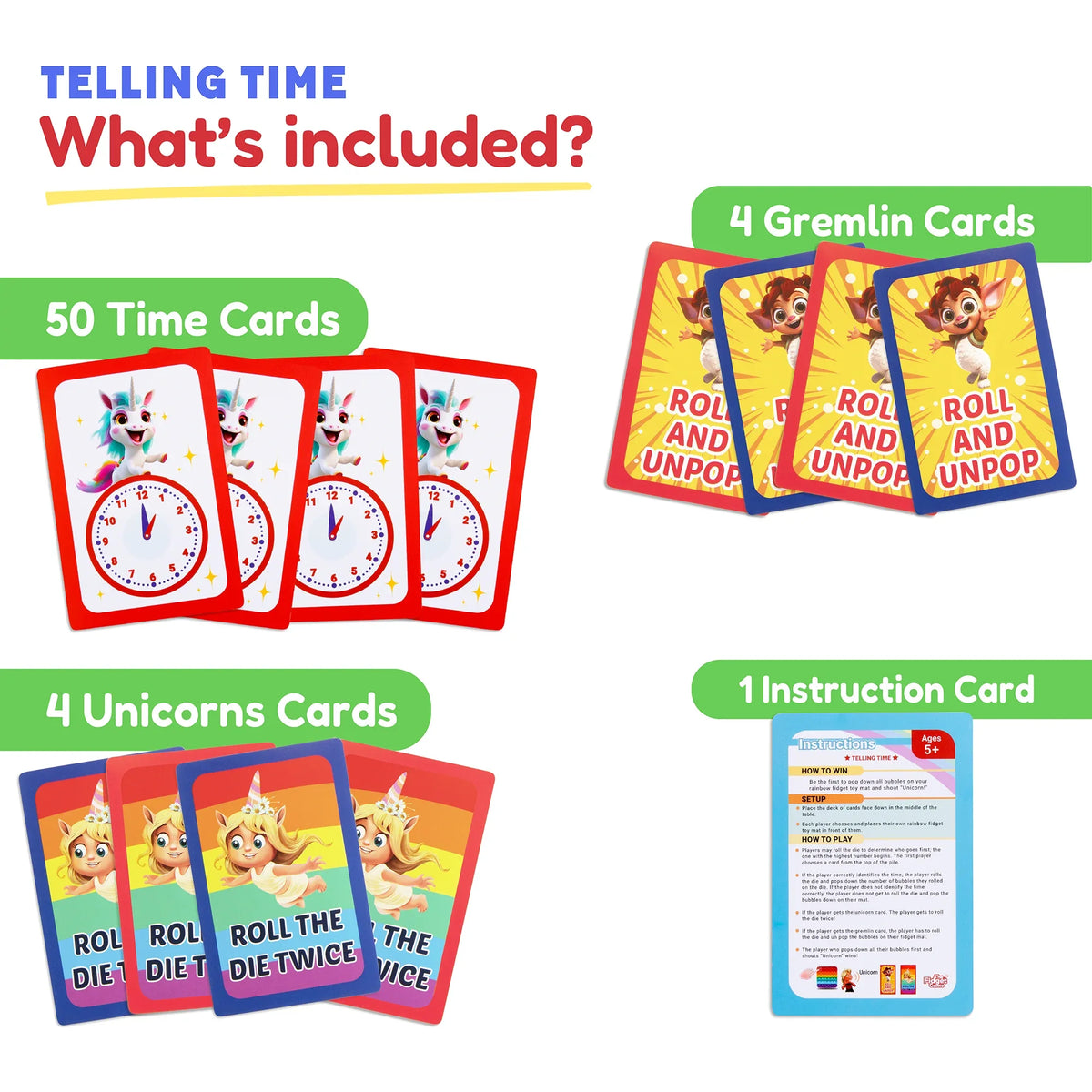 Telling Time Card Pack - BIG FRENCHIES