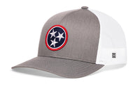 Tennessee Flag Trucker Hat  |  Gray-Black TN Snapback