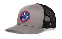 Tennessee Trucker Hat  |  Black TEN X Football Snapback