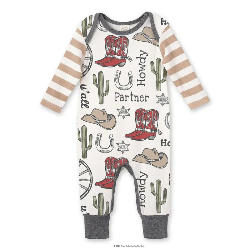 Howdy Partner Cowboy Western Romper - BIG FRENCHIES