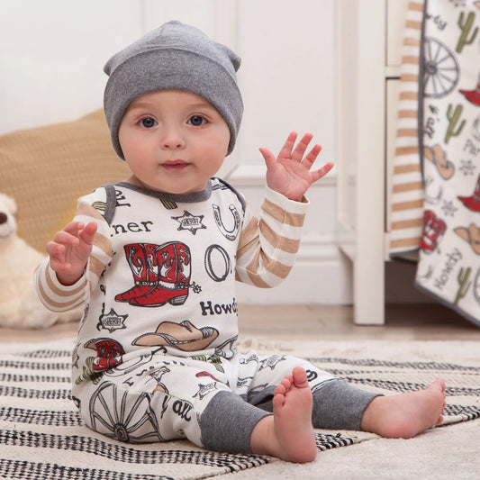 Howdy Partner Cowboy Western Romper - BIG FRENCHIES