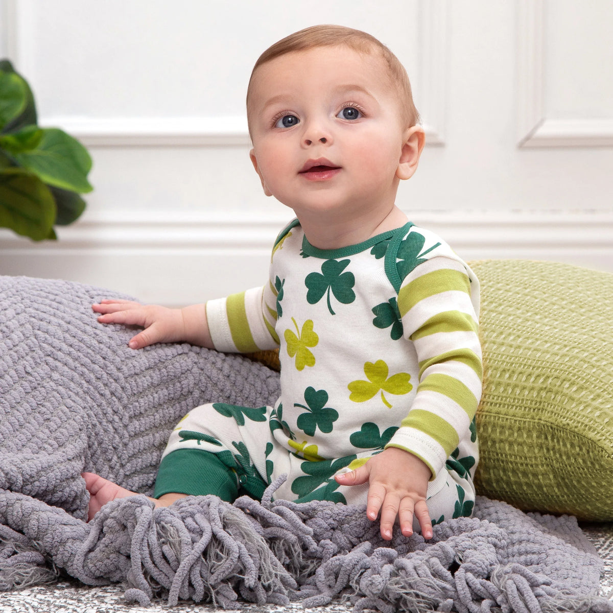 St. Patrick's Day Shamrocks & Clovers Romper - BIG FRENCHIES