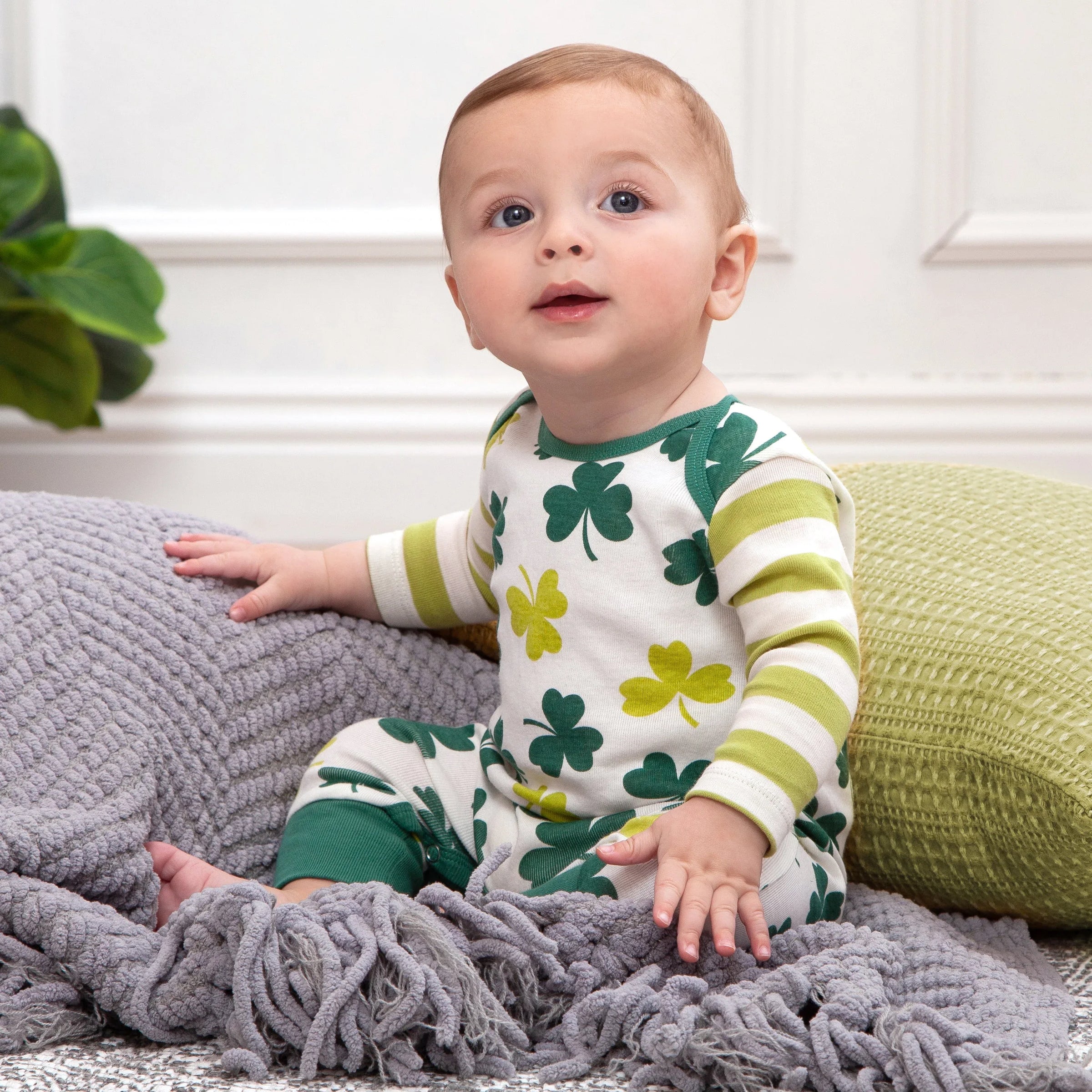 St. Patrick's Day Shamrocks & Clovers Romper - BIG FRENCHIES