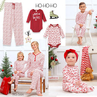 Christmas Bamboo Zipper Romper Ho-Ho-Ho - BIG FRENCHIES