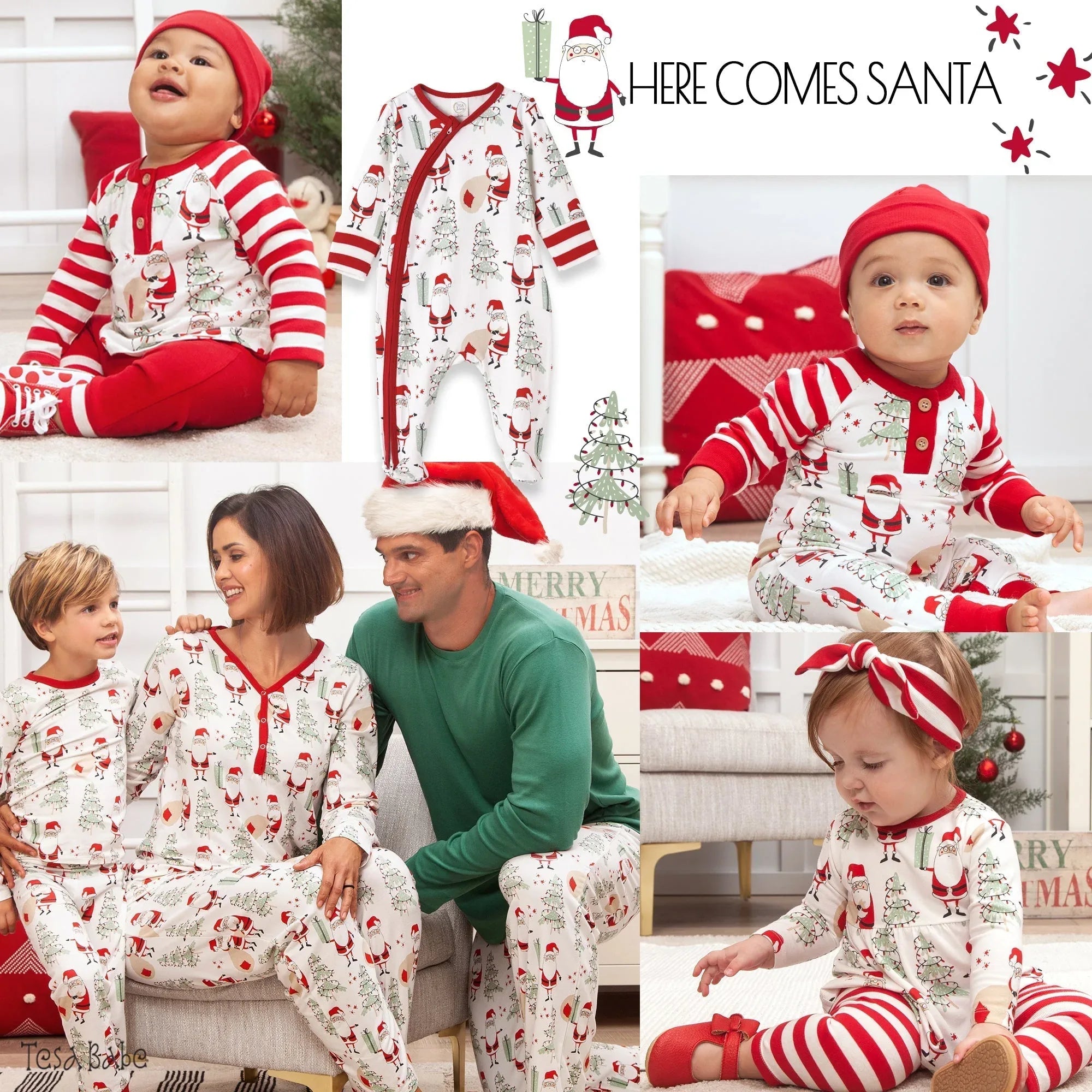 Christmas Santa Bamboo Zipper Romper - BIG FRENCHIES