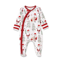 Christmas Santa Bamboo Zipper Romper - BIG FRENCHIES