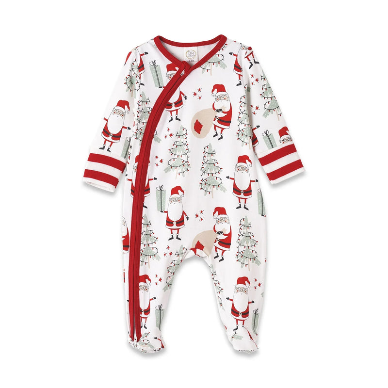 Christmas Santa Bamboo Zipper Romper - BIG FRENCHIES