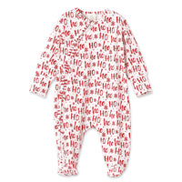 Christmas Bamboo Zipper Romper Ho-Ho-Ho - BIG FRENCHIES