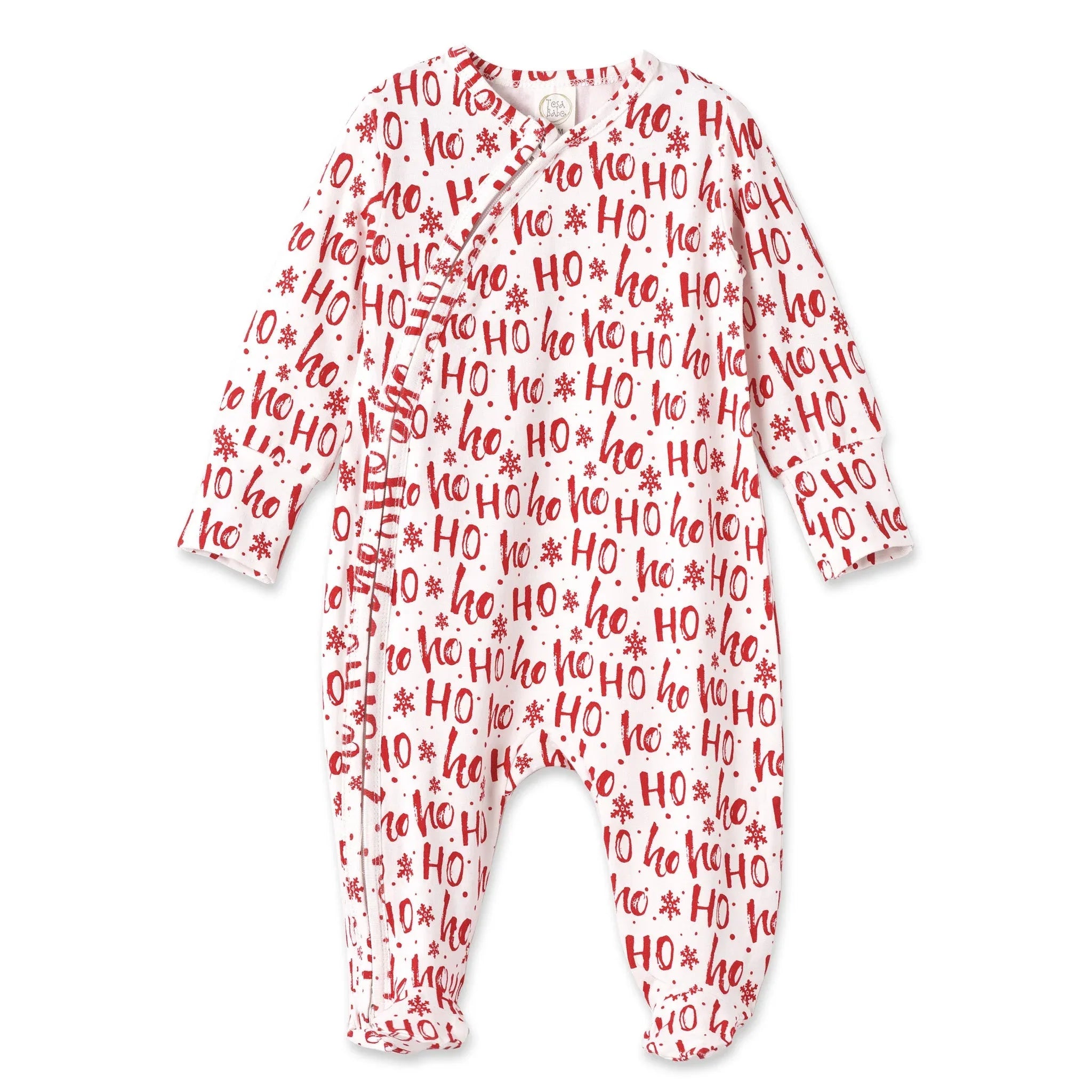 Christmas Bamboo Zipper Romper Ho-Ho-Ho - BIG FRENCHIES
