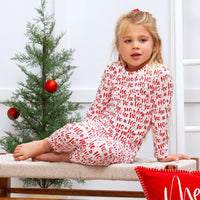 Christmas Bamboo Kids' Pajama Set Ho-Ho-Ho - BIG FRENCHIES