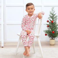 Christmas Bamboo Kids' Pajama Set Ho-Ho-Ho - BIG FRENCHIES