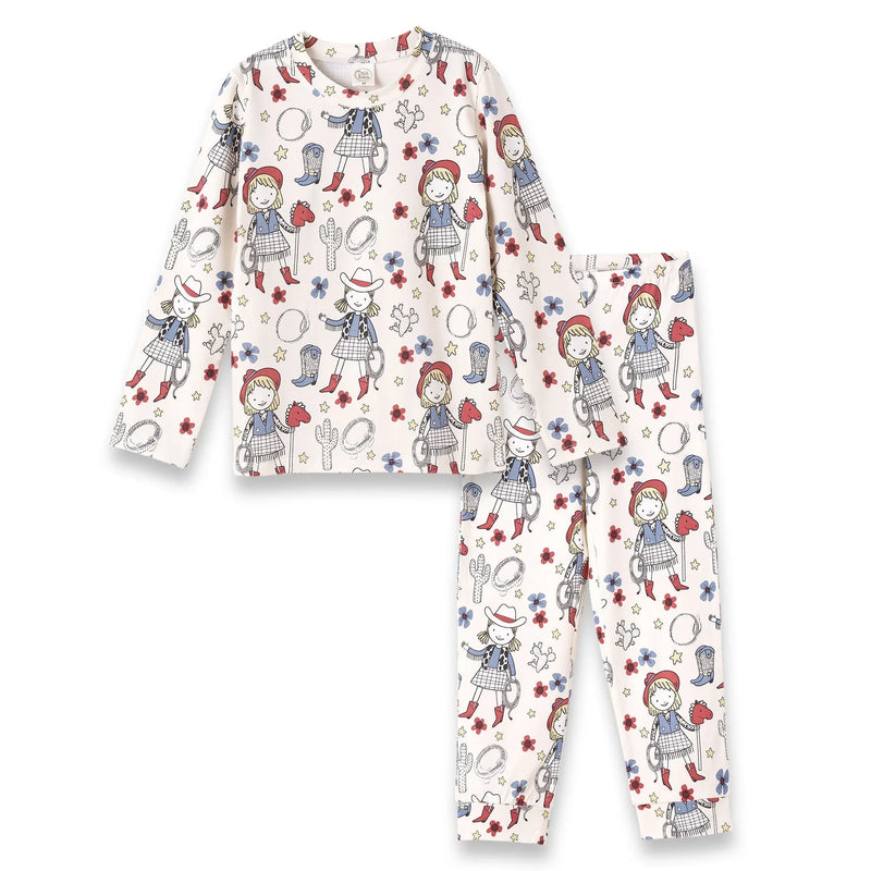 Cowgirl Bamboo Pajama Set - 10 & 12Y - BIG FRENCHIES