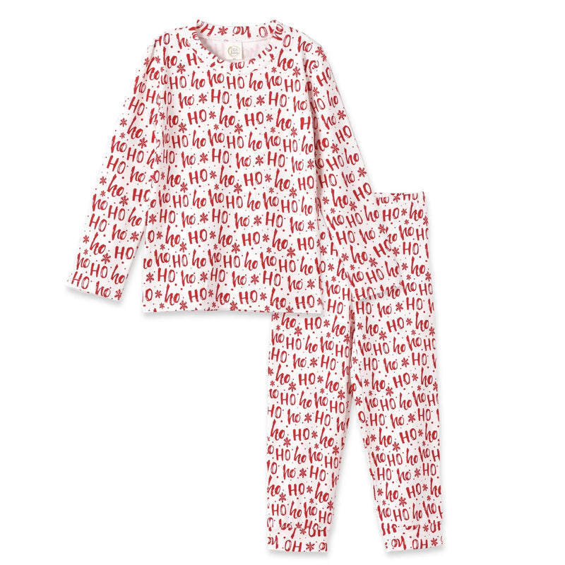 Christmas Bamboo Kids' Pajama Set Ho-Ho-Ho - BIG FRENCHIES