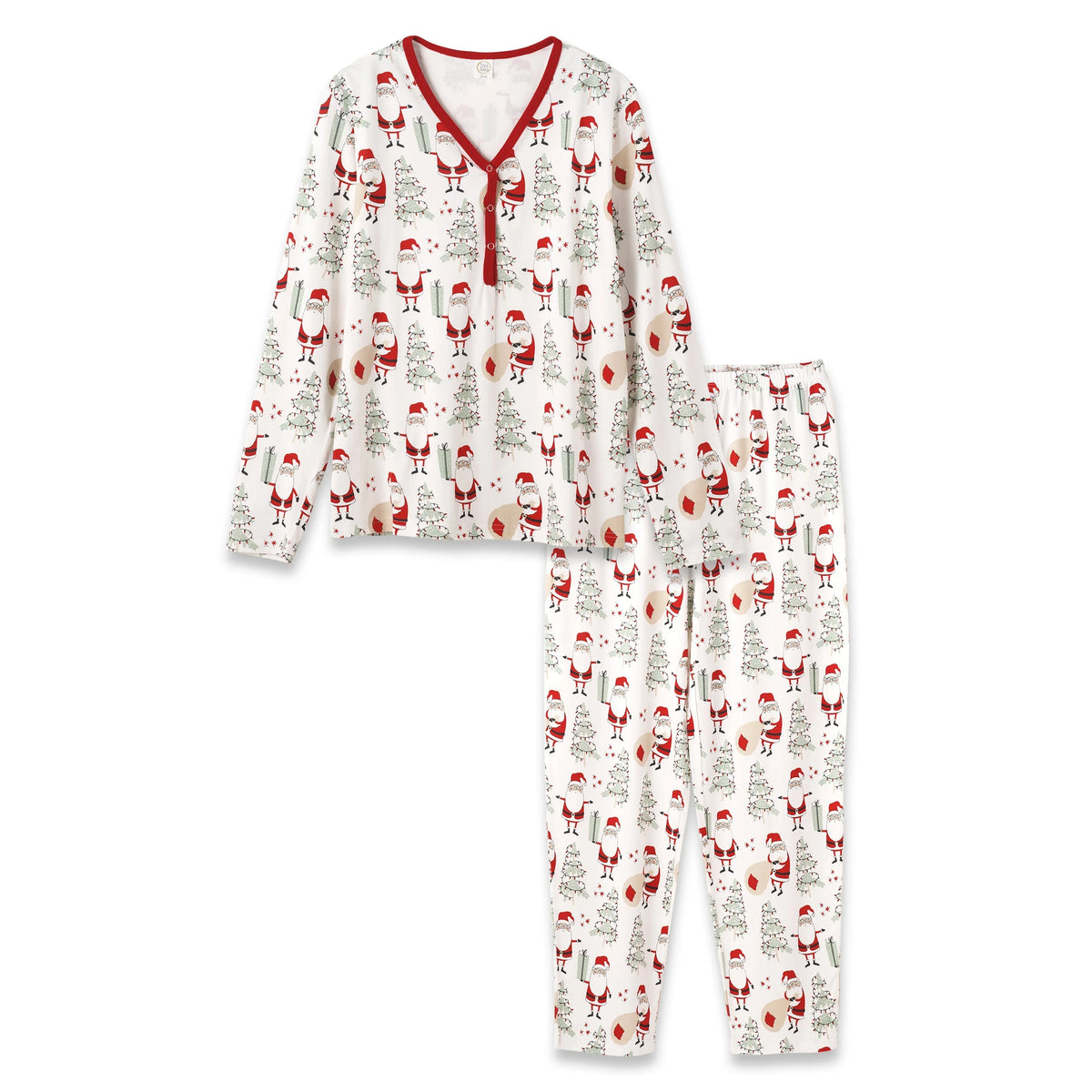 Christmas Santa Bamboo Women's Pajama Set - BIG FRENCHIES