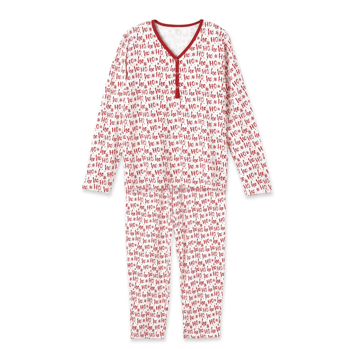 Christmas Bamboo Women's Pajama Set Ho-Ho-Ho - BIG FRENCHIES