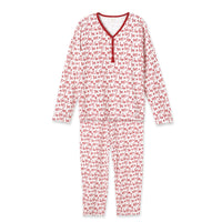 Christmas Bamboo Women's Pajama Set Ho-Ho-Ho