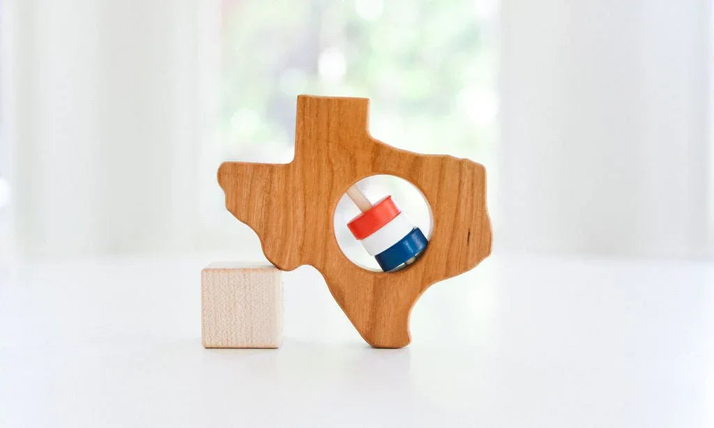 Texas State Wooden Baby Rattle™ - BIG FRENCHIES