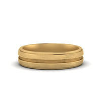 Textured Inlay Wedding Band