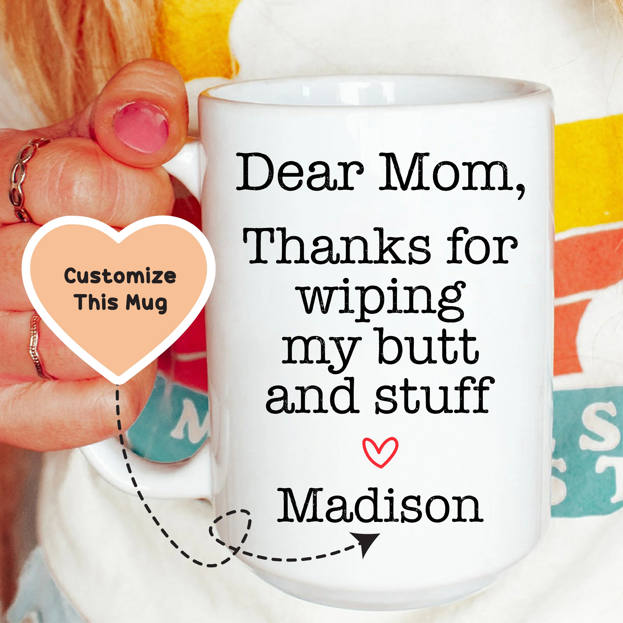 Thanks For Wiping My Stuff Custom Mug - BIG FRENCHIES