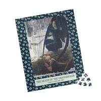 The Death of the Gravedigger by Carlos Schwabe: Spooky Art History Puzzle - BIG FRENCHIES
