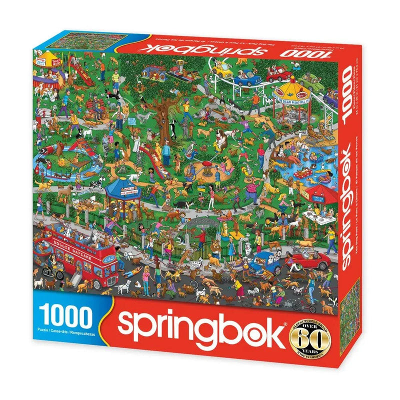 The Dog Park 1000 Piece Jigsaw Puzzle | Springbok Puzzles - BIG FRENCHIES