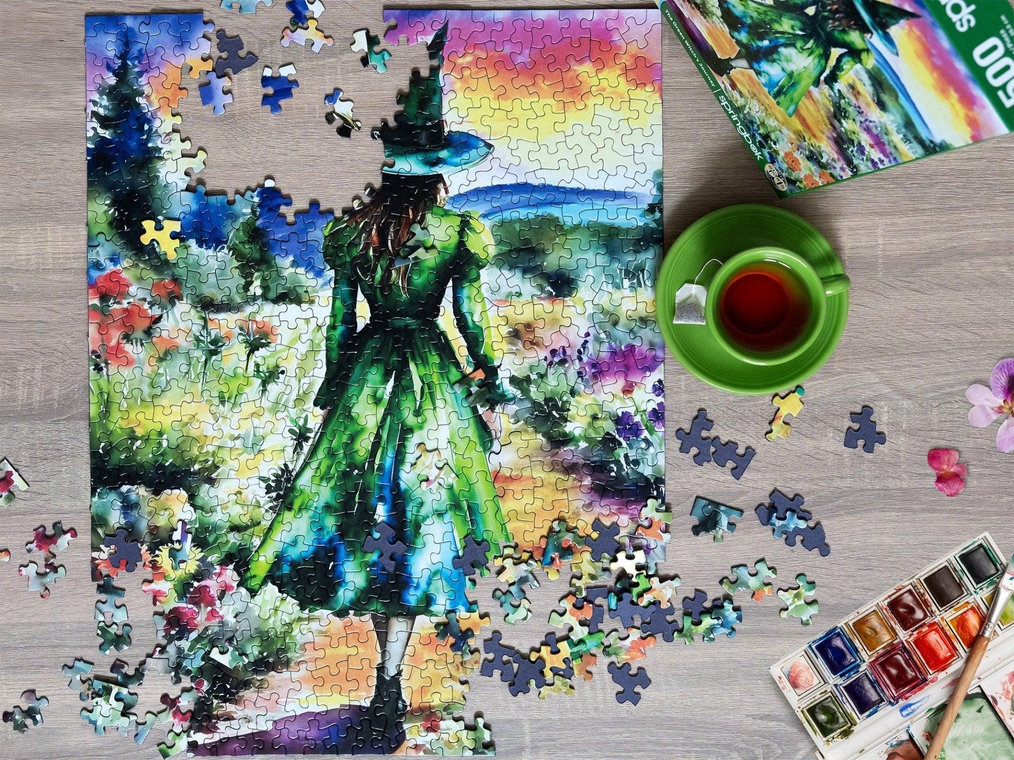 The Green Witches Journey 500 Piece Jigsaw Puzzle - Limited Release | Springbok Puzzles - BIG FRENCHIES
