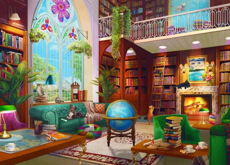 The Library 1000 Piece Jigsaw Puzzle by Springbok Puzzles - BIG FRENCHIES