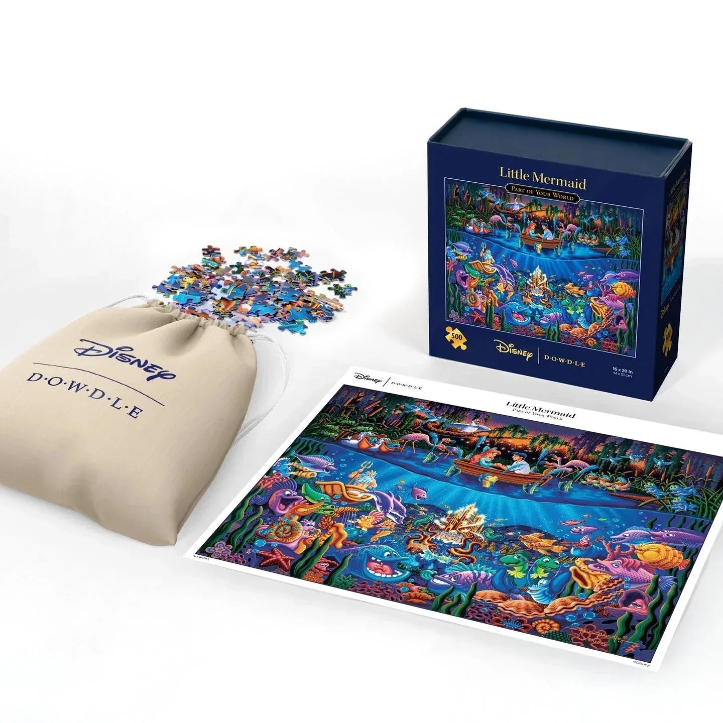 The Little Mermaid - Part of your world 500 Piece Jigsaw Puzzle | Dowdle Puzzles - BIG FRENCHIES