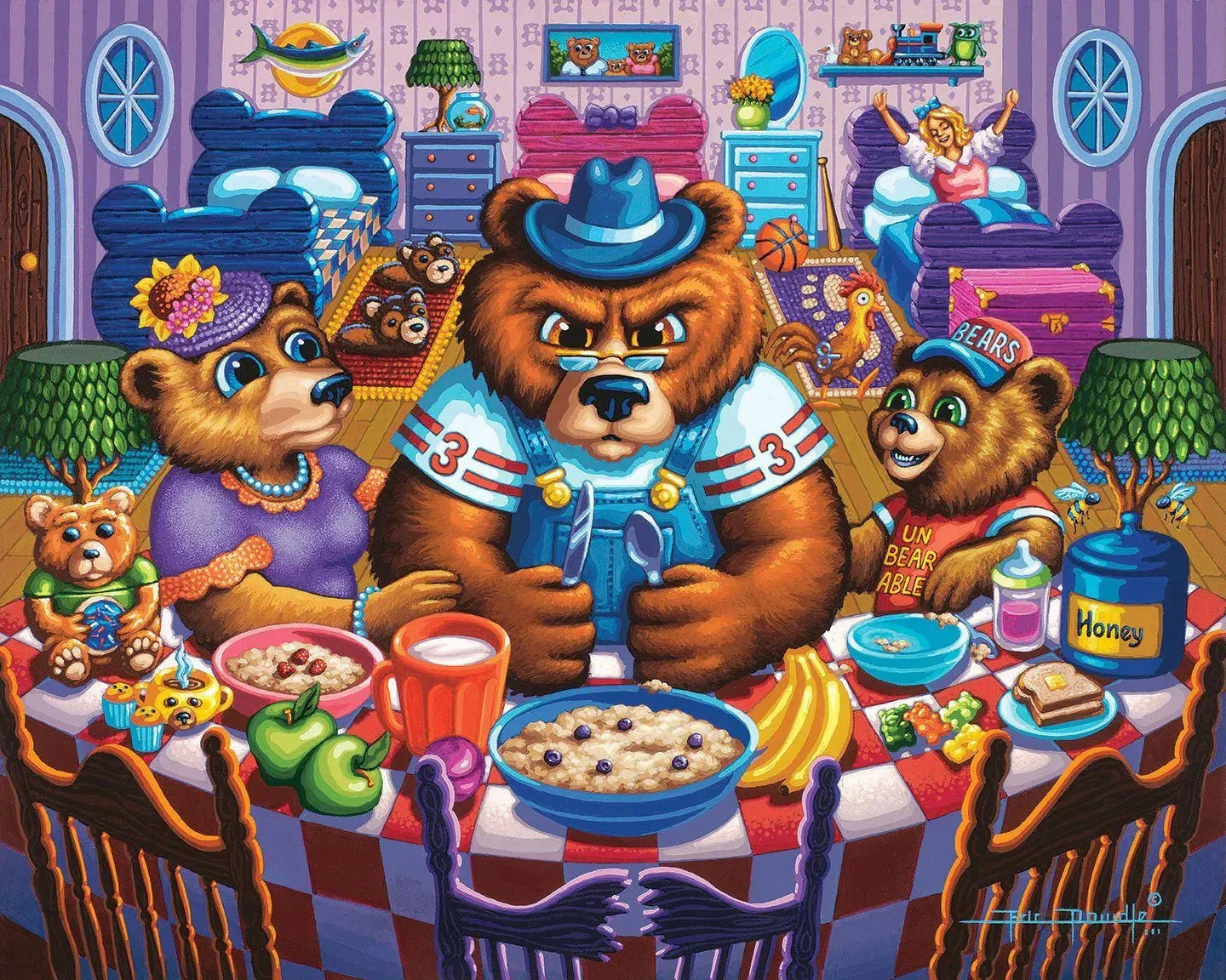 The Three Bears 500 Piece Jigsaw Puzzle by Dowdle - BIG FRENCHIES