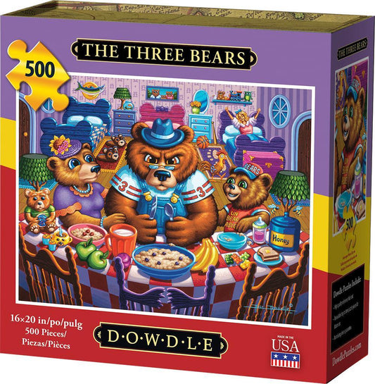 The Three Bears 500 Piece Jigsaw Puzzle by Dowdle - BIG FRENCHIES