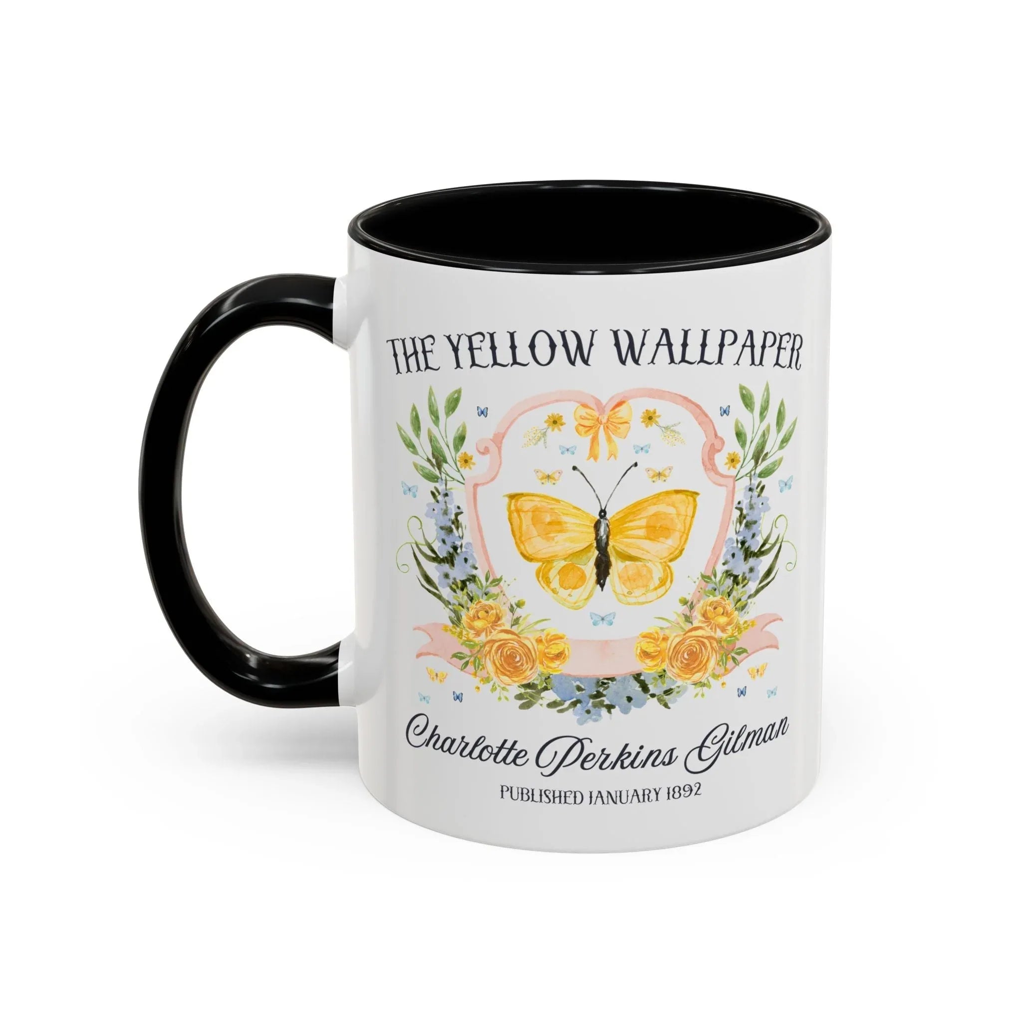 The Yellow Wallpaper by Charlotte Perkins Gilman Coffee Mug - BIG FRENCHIES