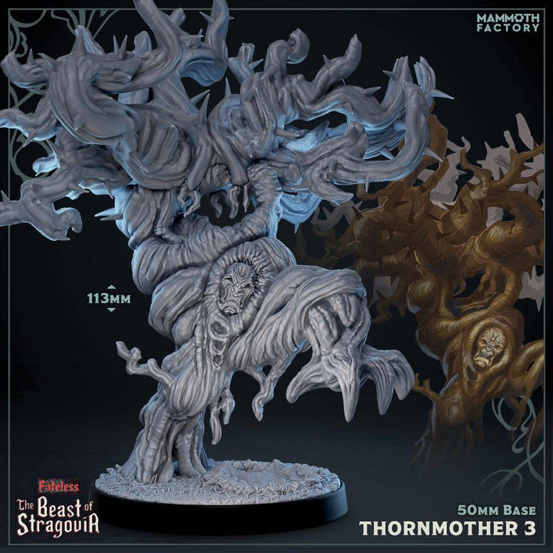 Thornmother: Sculpt 3 (Ghastly Treeant)-3D Printed Miniatures-BIG FRENCHIES-All Systems Go Games