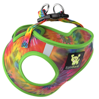 Tie Dye Dog Harness for Small Dogs- Reflective Step In Dog Halter Harness Vest with Luxury Soft Mesh for Puppies to Small Dogs - BIG FRENCHIES