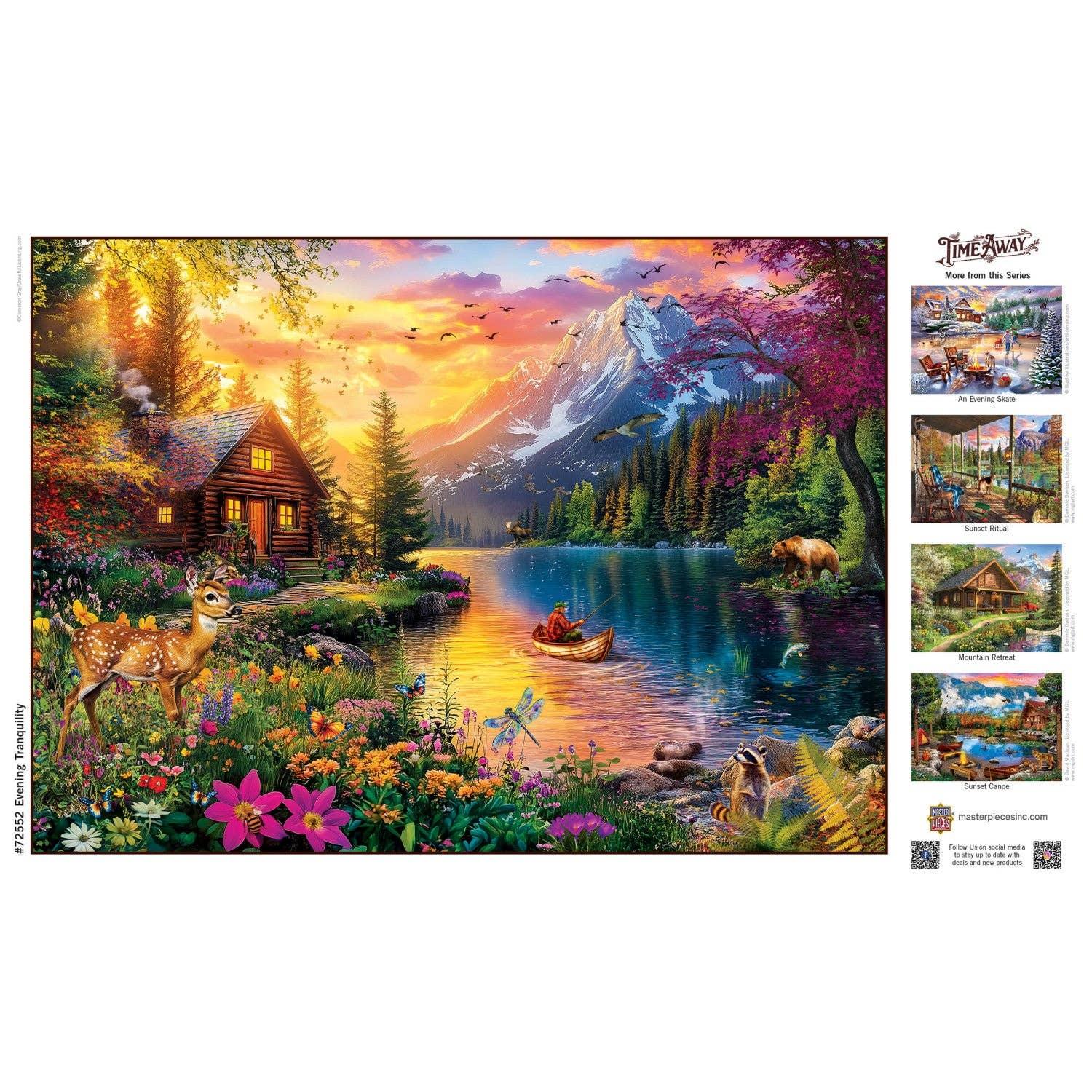 Time Away Evening Tranquility 1000 Piece Jigsaw Puzzle | Masterpieces Puzzles - BIG FRENCHIES