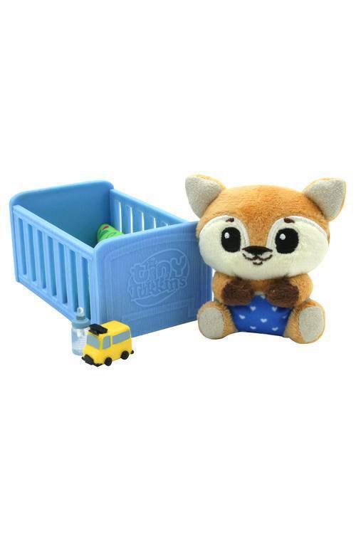 Tiny Tukkins Blind Pack - 6 piece set with Crib, Accessories and a mystery Plush - BIG FRENCHIES