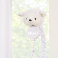 Plush Sheep Ivory and Gray Stars and Sheep Musical Mobile - BIG FRENCHIES