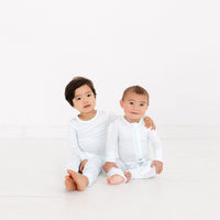 Cloud Stripe Bamboo Toddler Pajama Set - BIG FRENCHIES