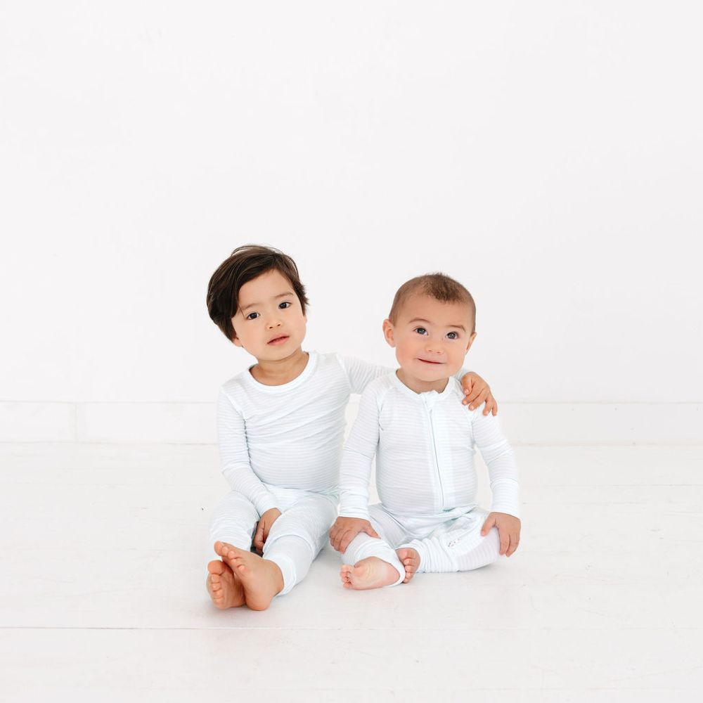 Cloud Stripe Bamboo Toddler Pajama Set - BIG FRENCHIES