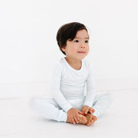 Cloud Stripe Bamboo Toddler Pajama Set - BIG FRENCHIES