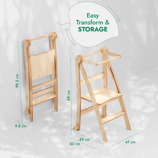 Helper Tower: A Multi-functional Foldable Step Stool for Kids - BIG FRENCHIES