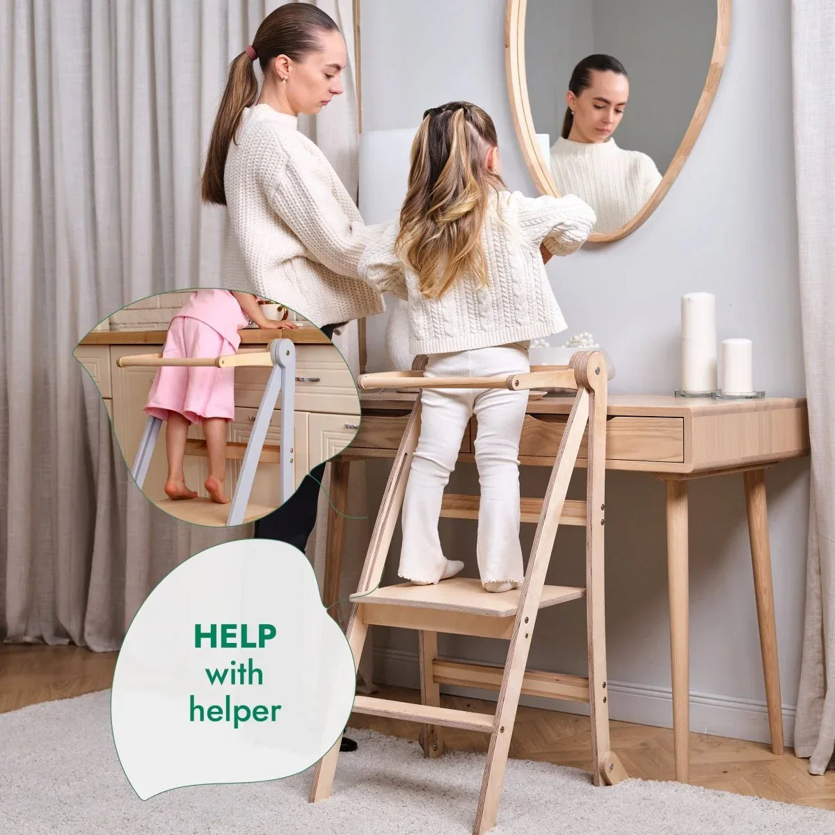 Helper Tower: A Multi-functional Foldable Step Stool for Kids - BIG FRENCHIES