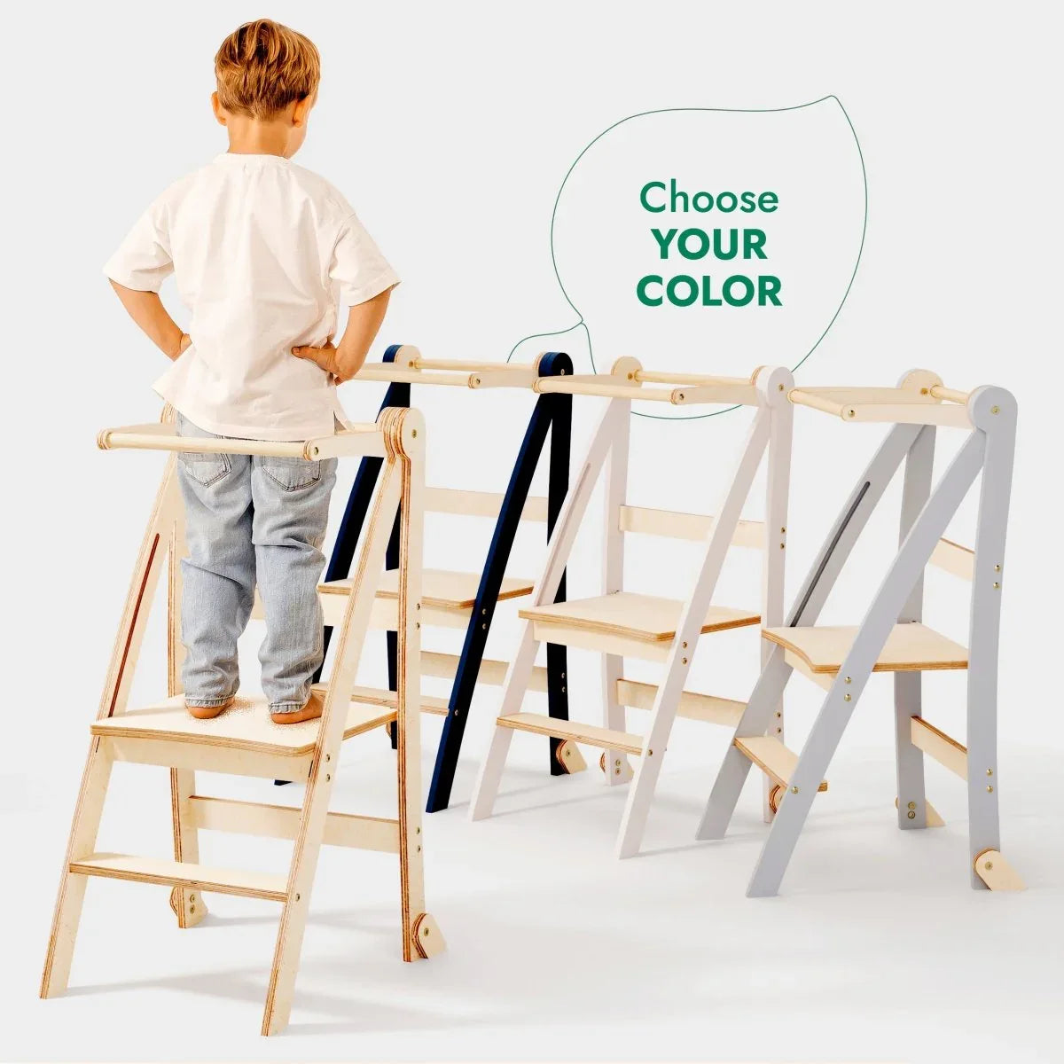 Helper Tower: A Multi-functional Foldable Step Stool for Kids - BIG FRENCHIES