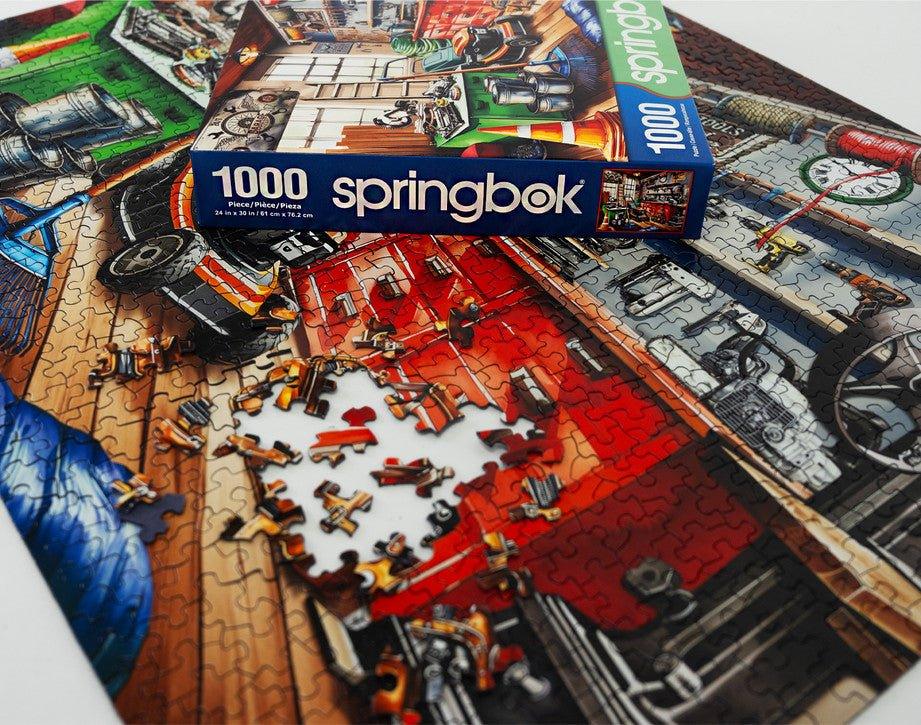 Toolman's Garage 1000 Piece Jigsaw Puzzle by Springbok Puzzles - BIG FRENCHIES