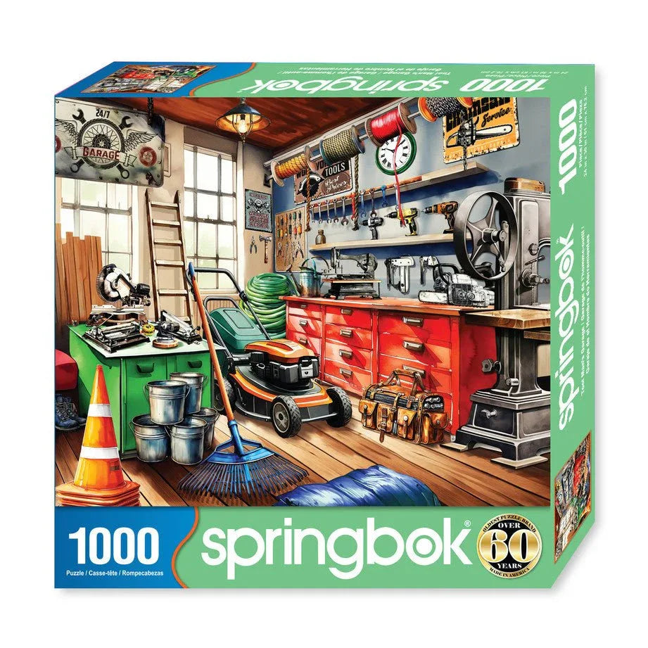 Toolman's Garage 1000 Piece Jigsaw Puzzle by Springbok Puzzles - BIG FRENCHIES