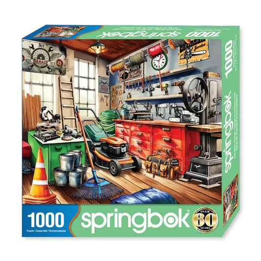 Toolman's Garage 1000 Piece Jigsaw Puzzle by Springbok Puzzles - BIG FRENCHIES