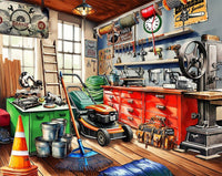Toolman's Garage 1000 Piece Jigsaw Puzzle by Springbok Puzzles - BIG FRENCHIES